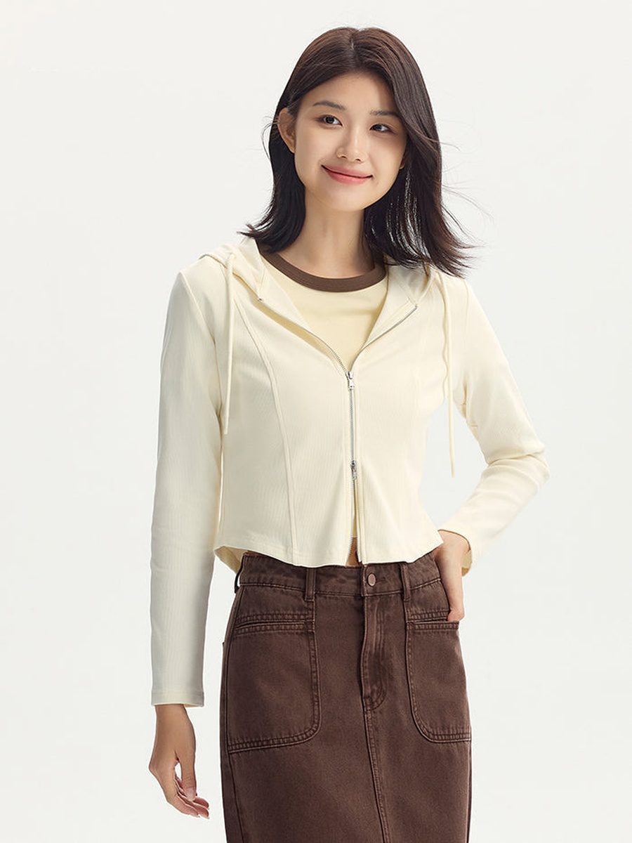 Women Solid Colored Jacket