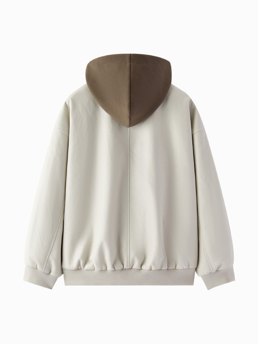 Women Hooded Jacket with Snap Buttons