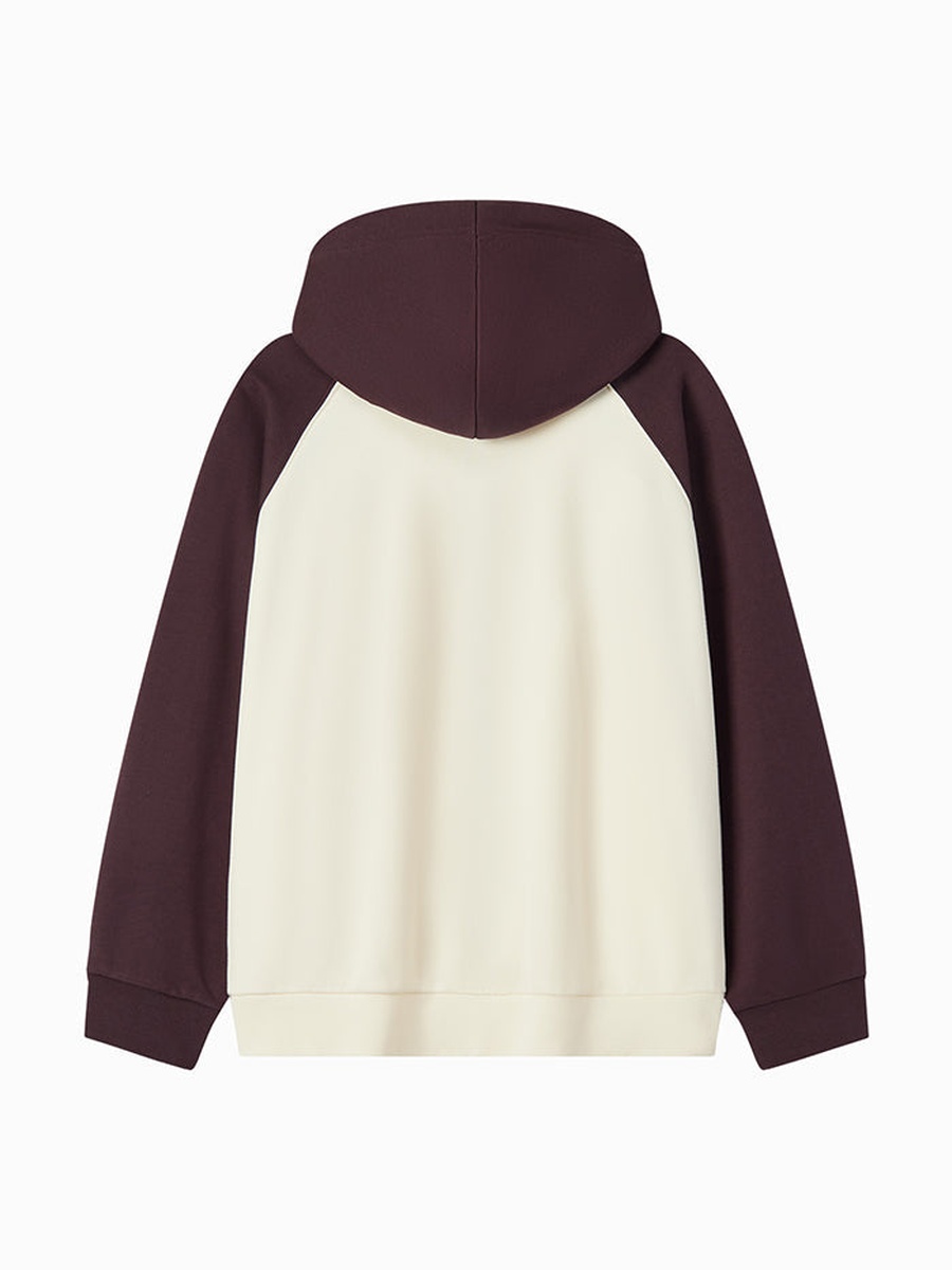 Women Zip-Through Hoodie with Embroidery