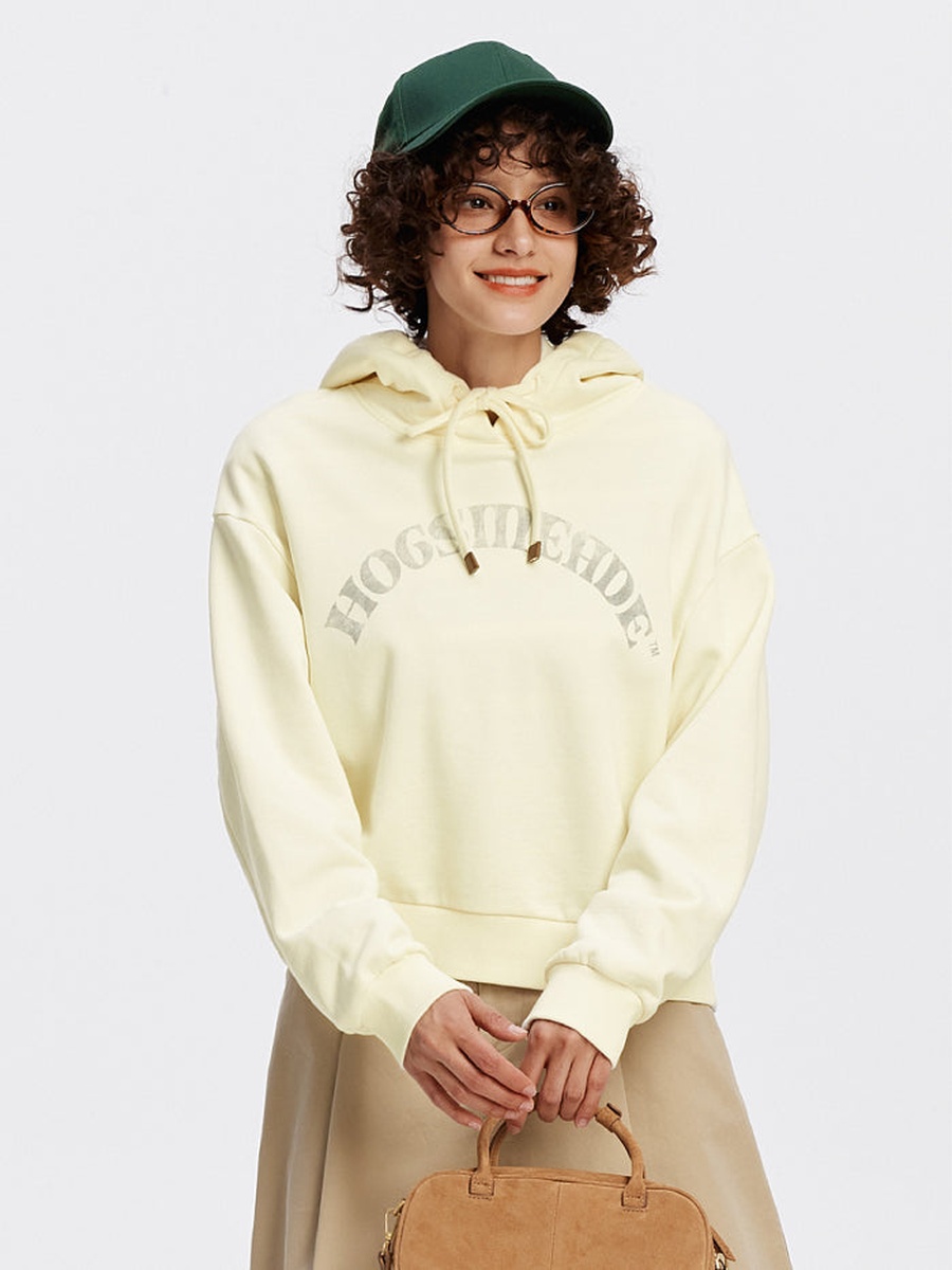 Women Printed Hoodie with Front and Back Print