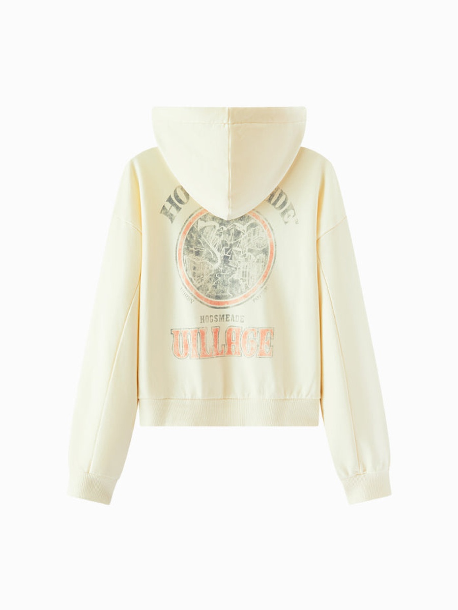 Women Printed Hoodie with Front and Back Print