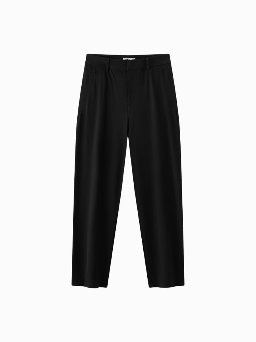 Men Tailored Straight-Leg Trousers