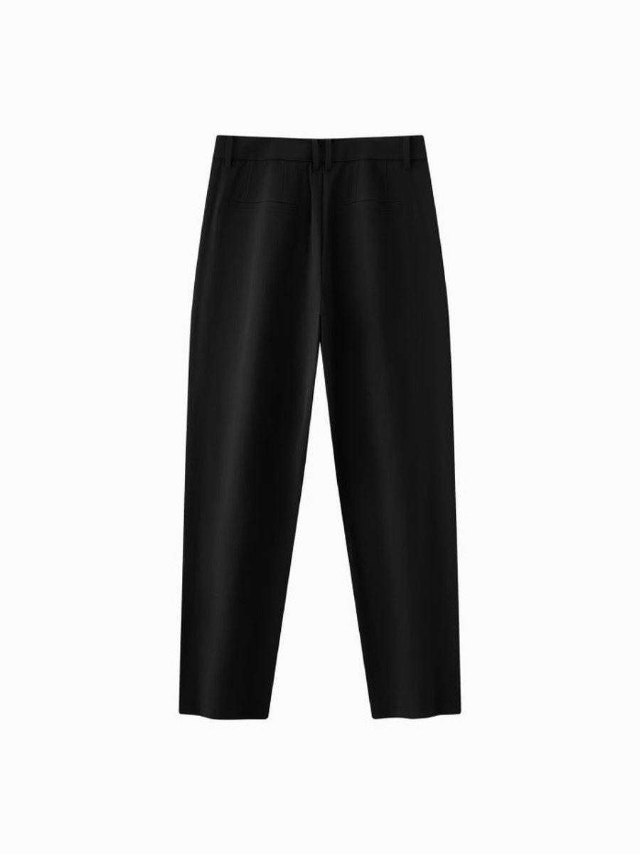 Men Tailored Straight-Leg Trousers