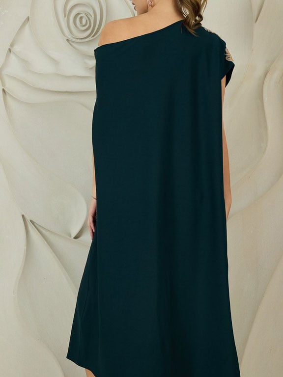 slim fit dress slacks Goddess Kaftan maxi Dress - Green Kaftan maxi dress main image 0