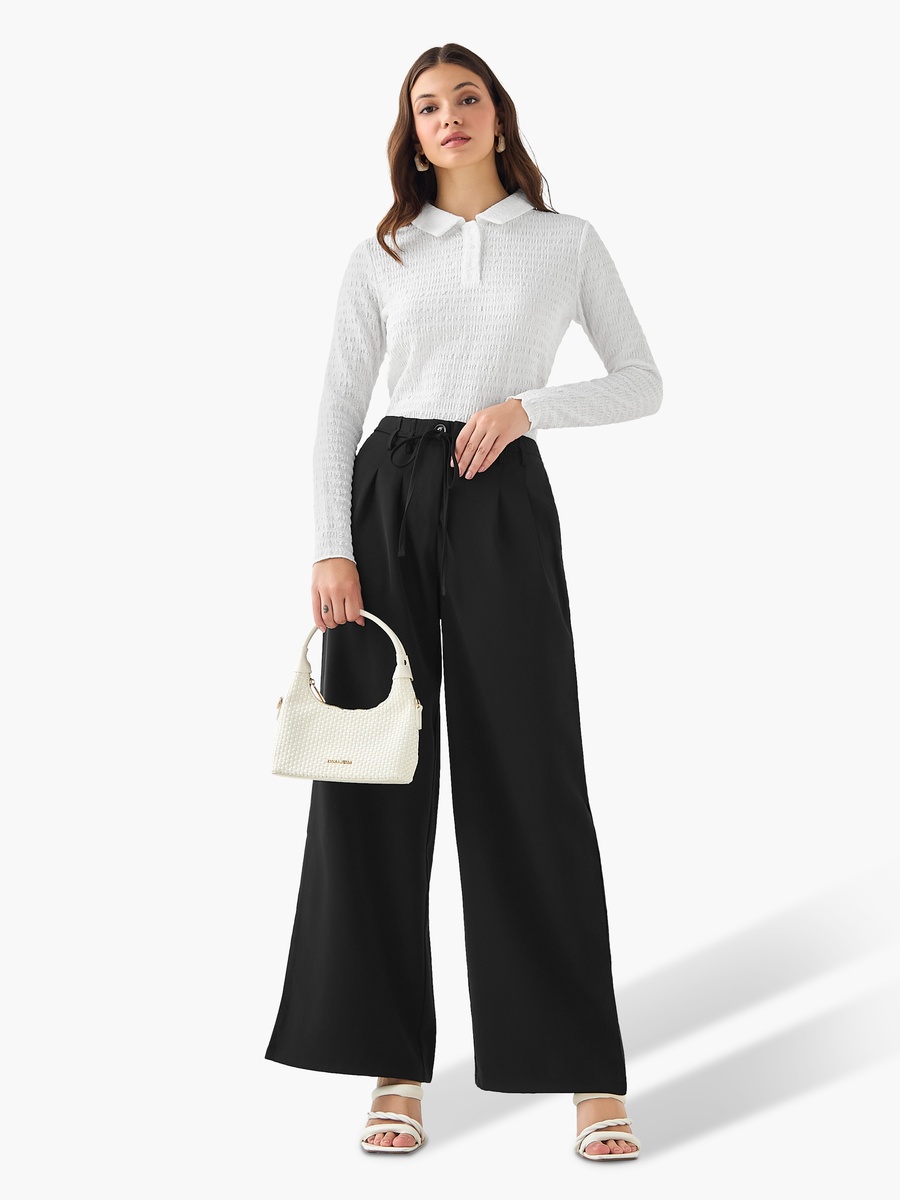 Polo Top with Texture