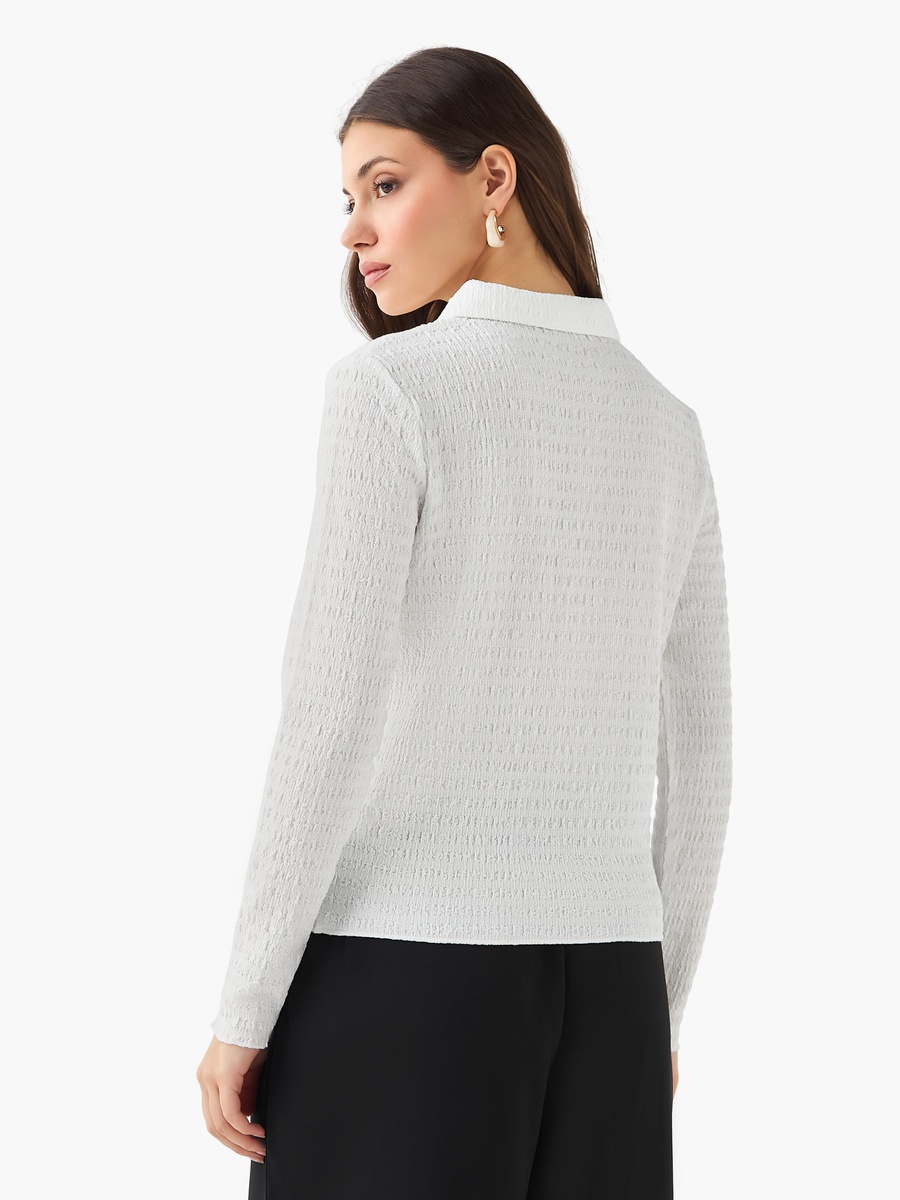Polo Top with Texture