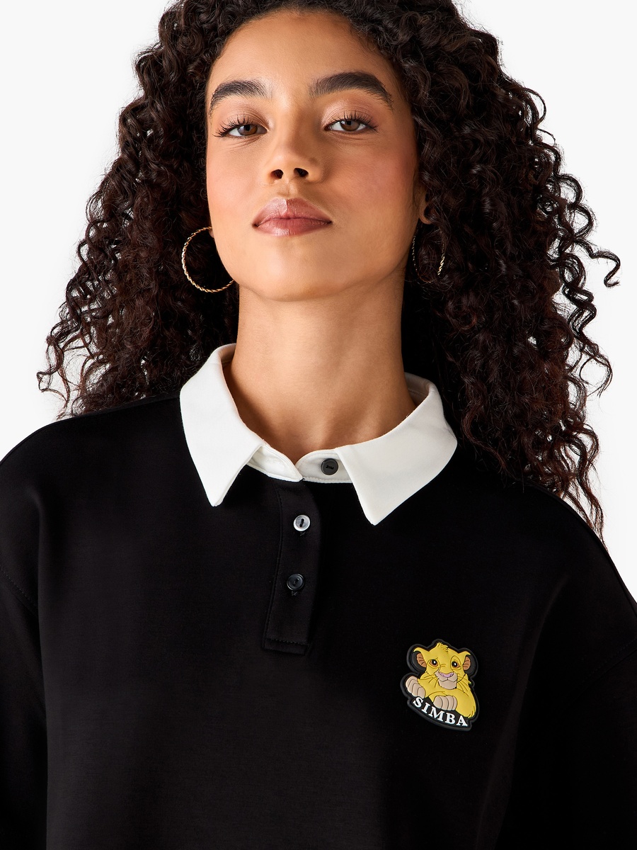 Polo T-Shirt with Simba Embossed Patch