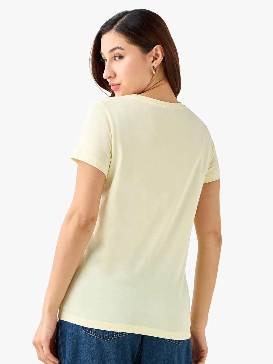 Cotton T-Shirt with Odie Print