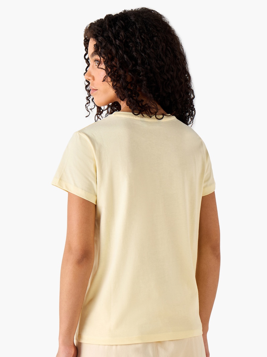 Regular Fit Cotton T-Shirt with Typographic Print