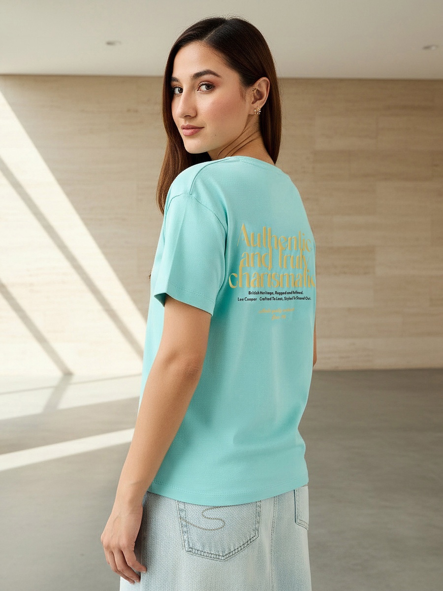 Regular Fit Cotton T-Shirt with Print