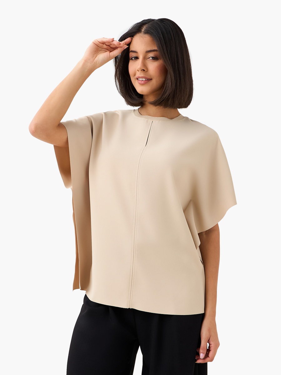 Kimono Sleeves Top with Cutout Detail