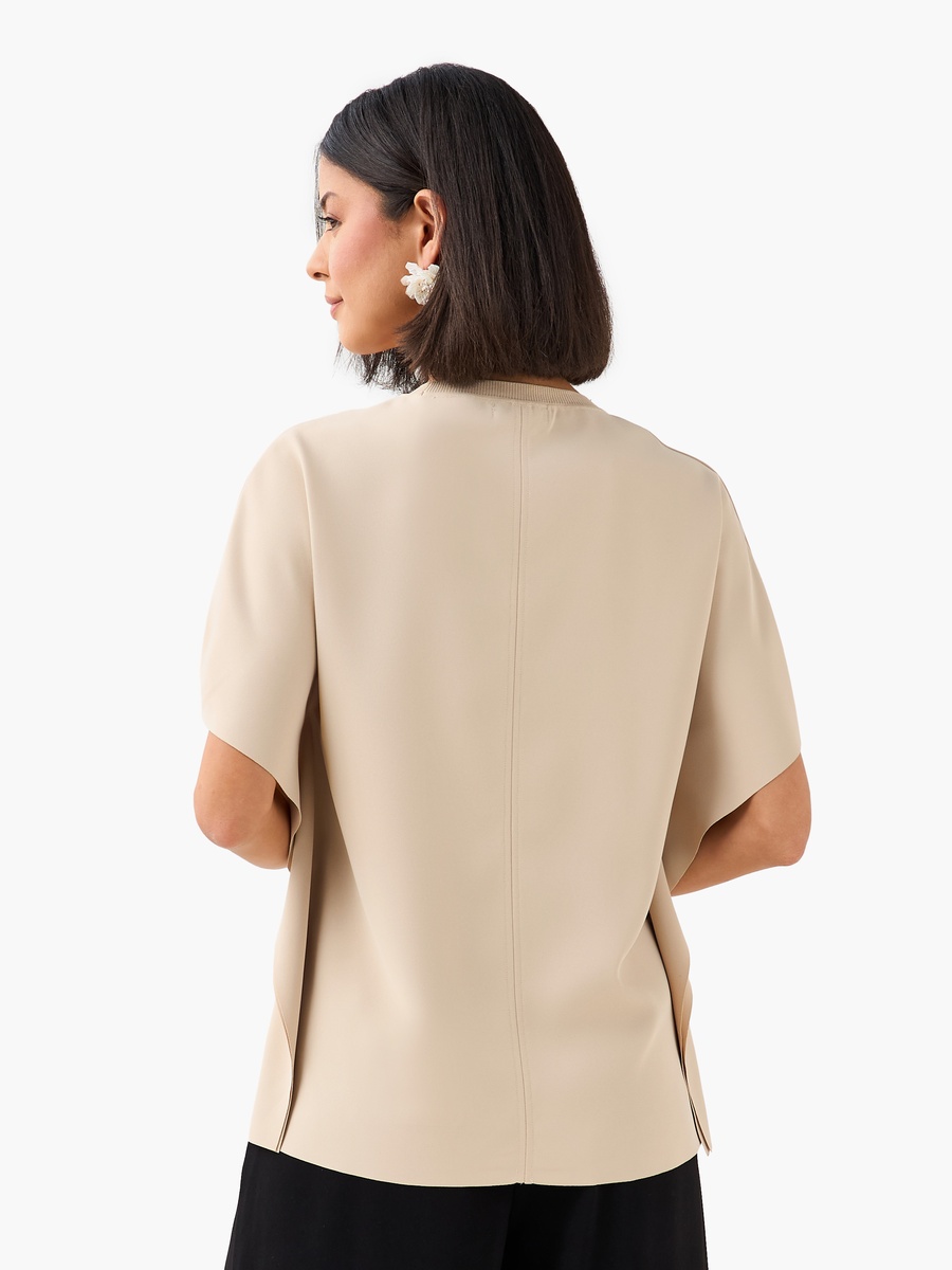 Kimono Sleeves Top with Cutout Detail