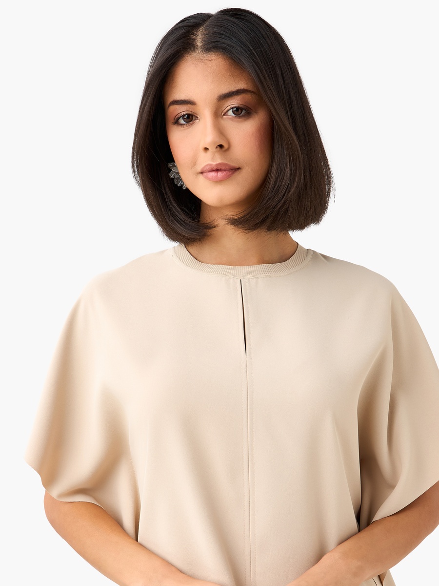 Kimono Sleeves Top with Cutout Detail