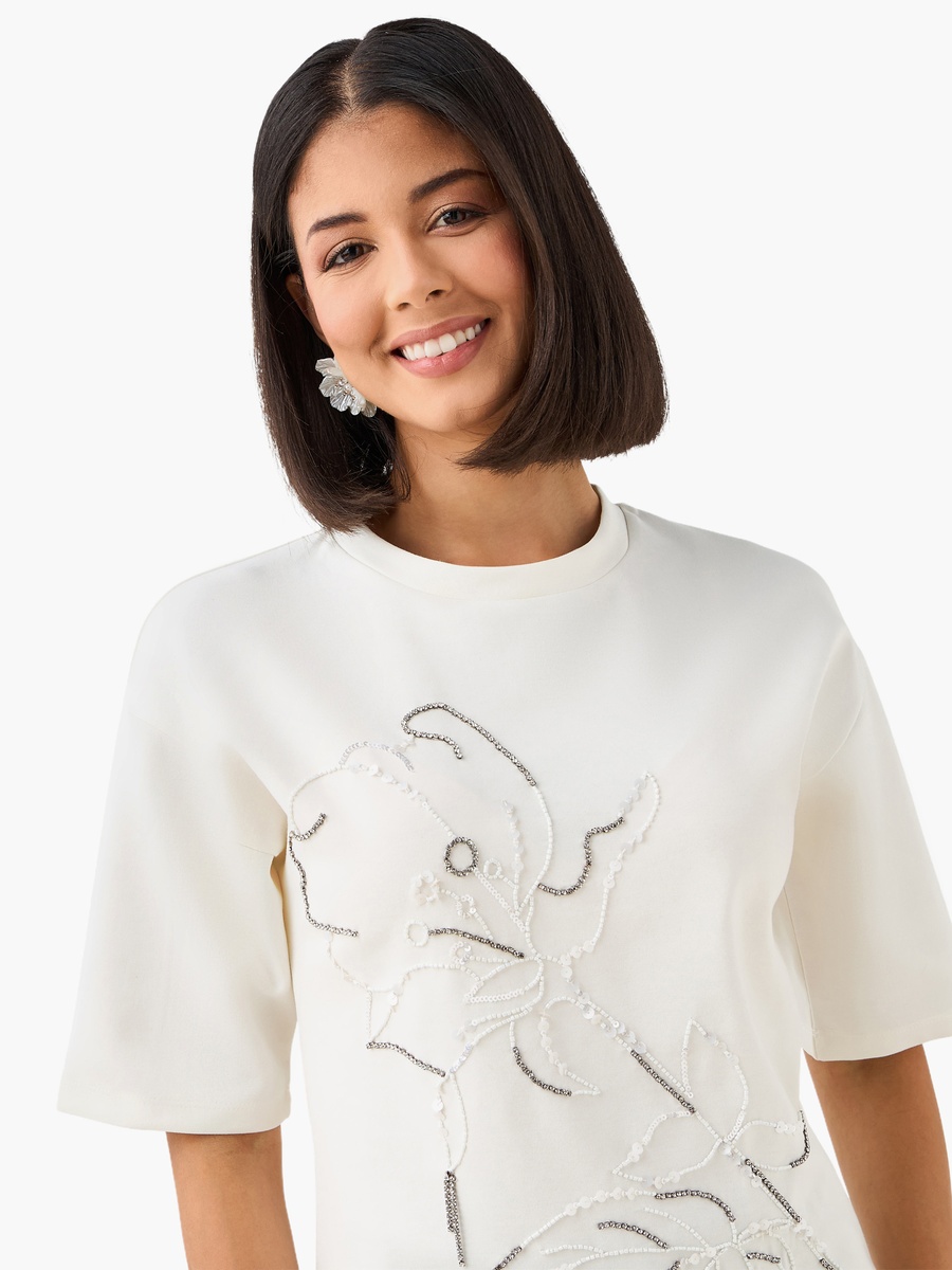 Regular Fit Top with Embellishment