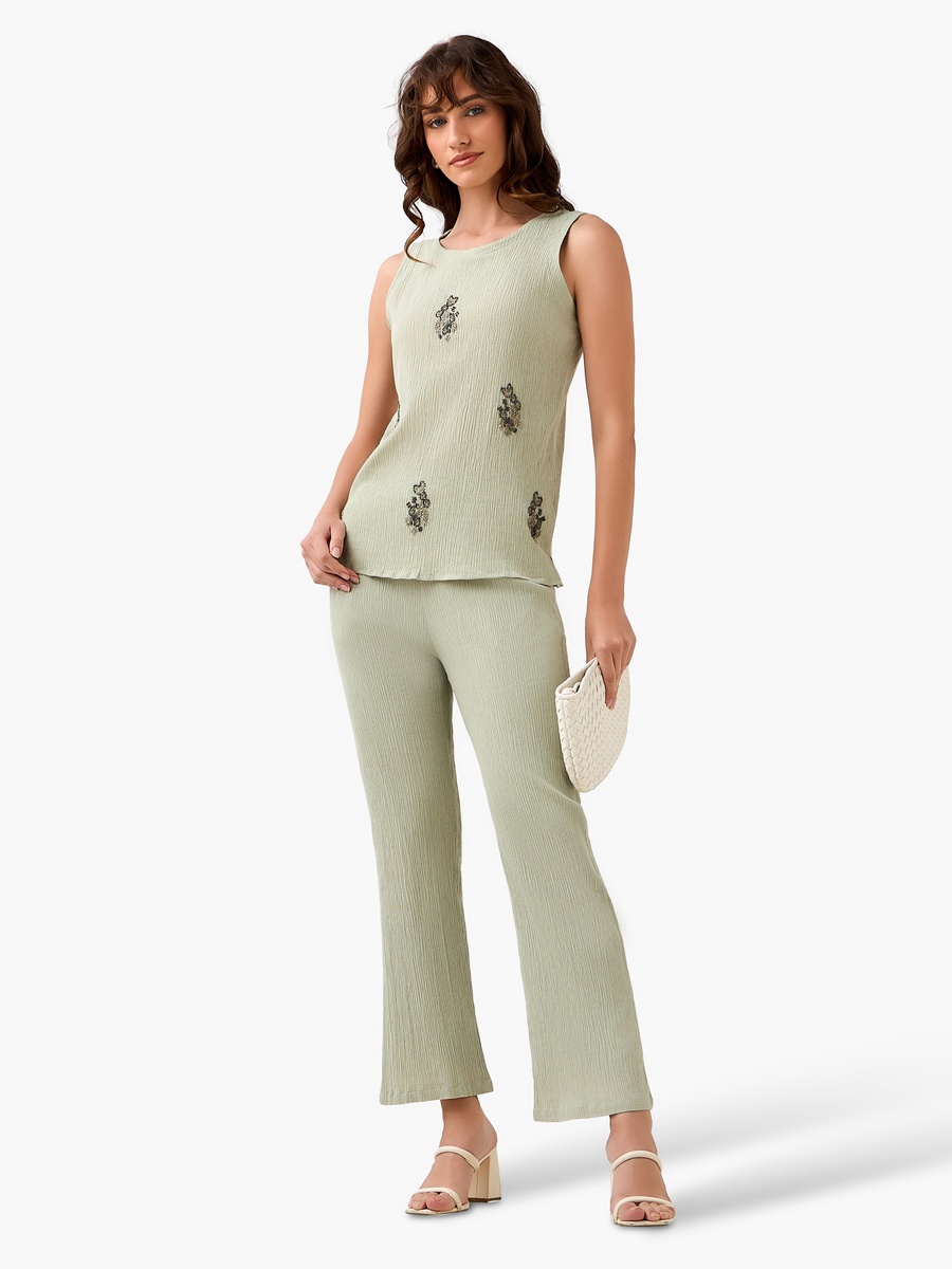 Regular Fit Top with Embellishment