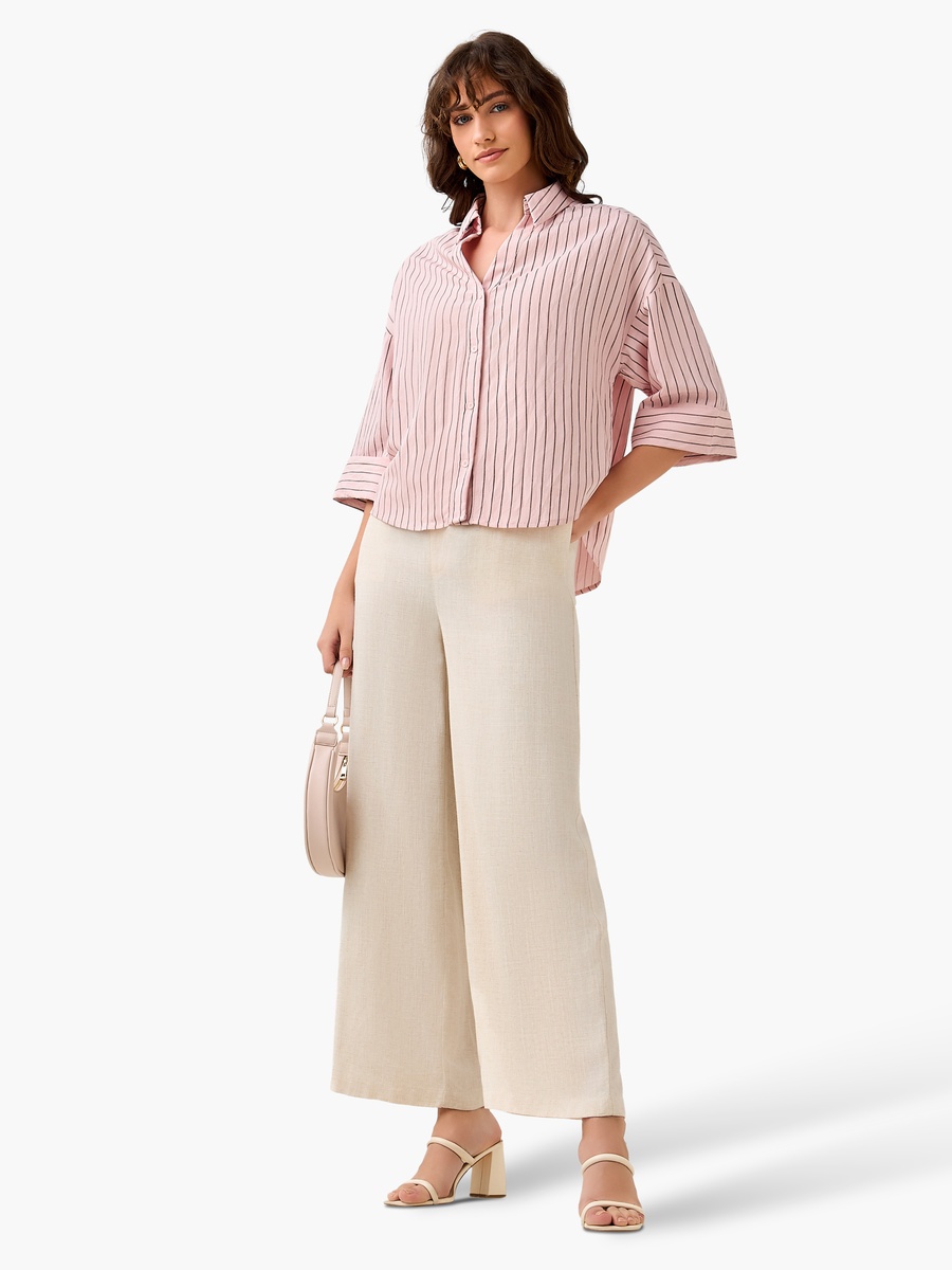 Boxy Shirt with Stripes