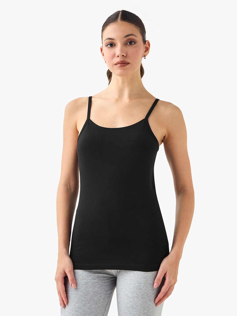 Set of 3 - Regular Fit Tank Top with Spaghetti Straps