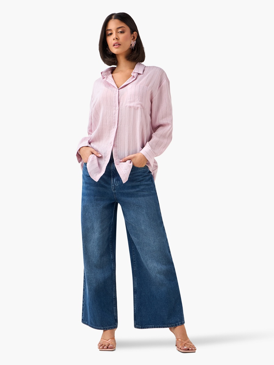 Regular Fit Shirt with Stripes