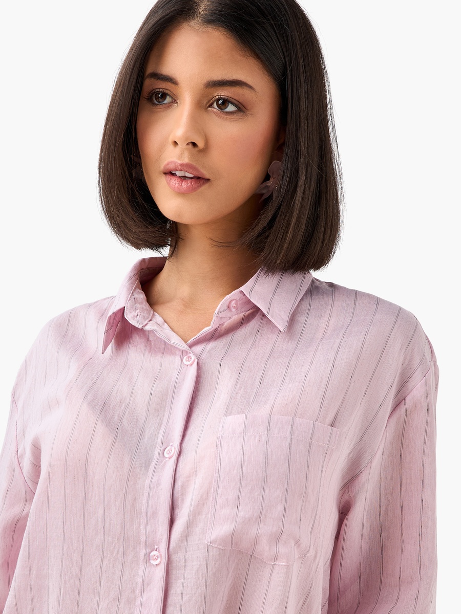 Regular Fit Shirt with Stripes