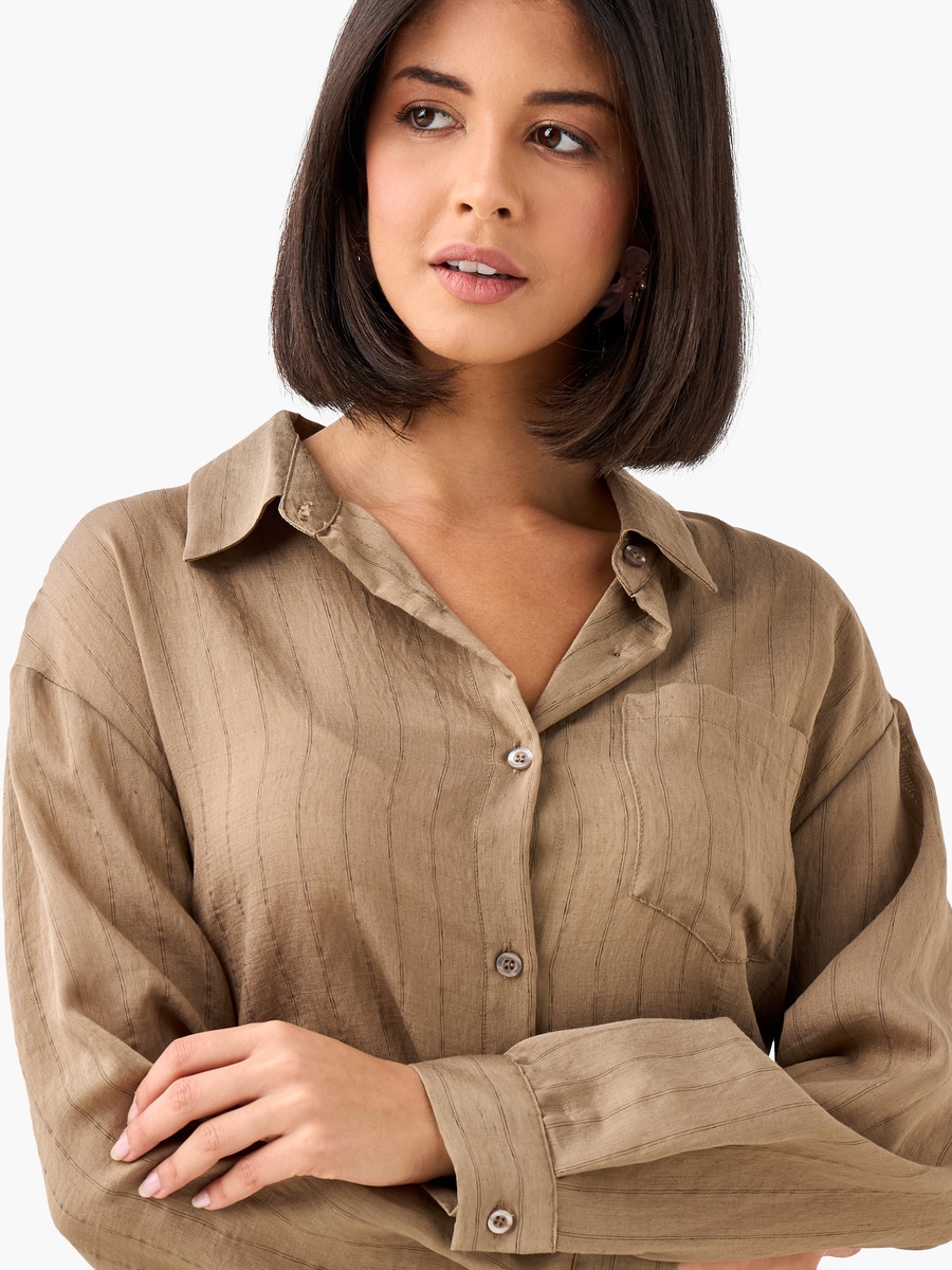 Regular Fit Shirt with Stripes