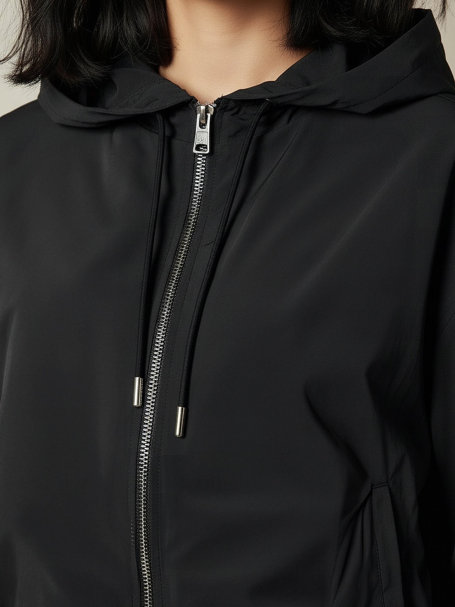 Cropped Veronica Jacket with Hood