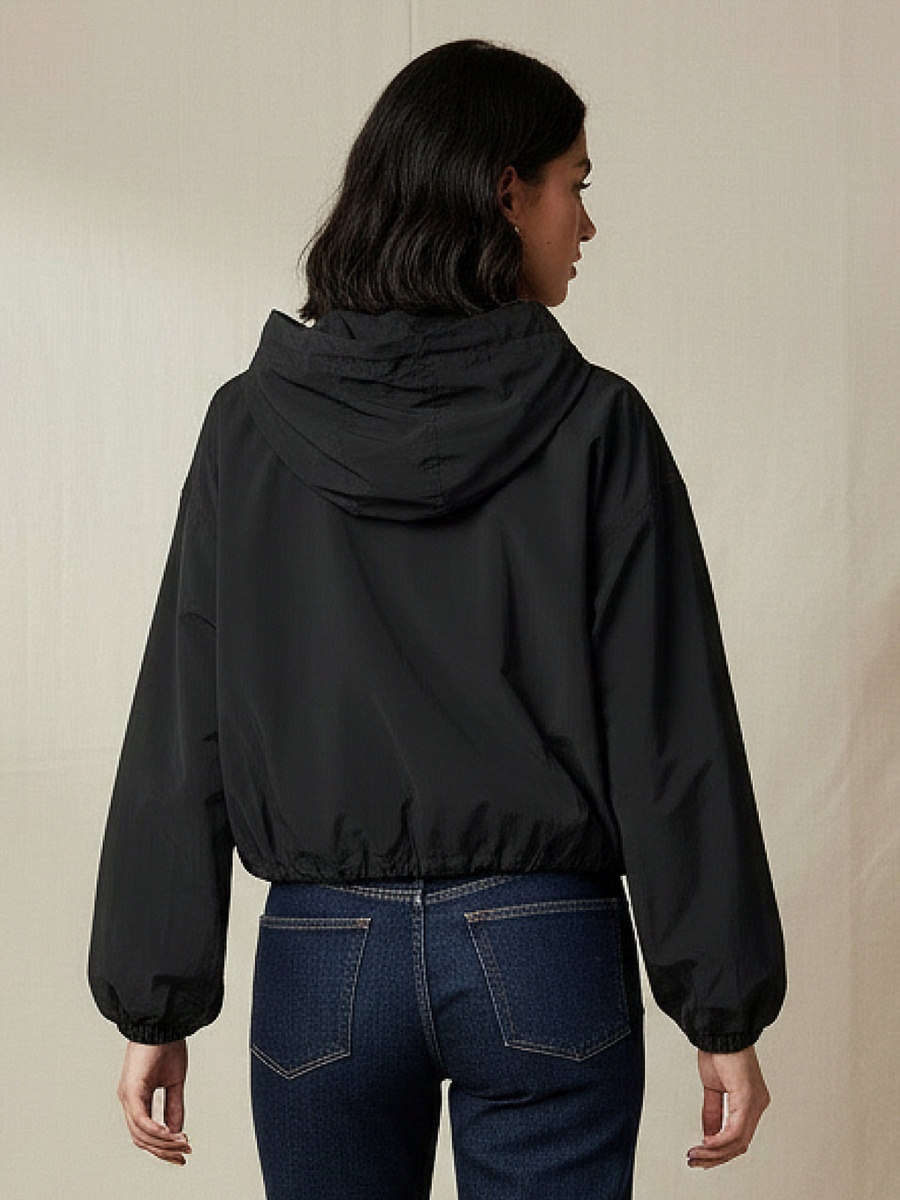 Cropped Veronica Jacket with Hood