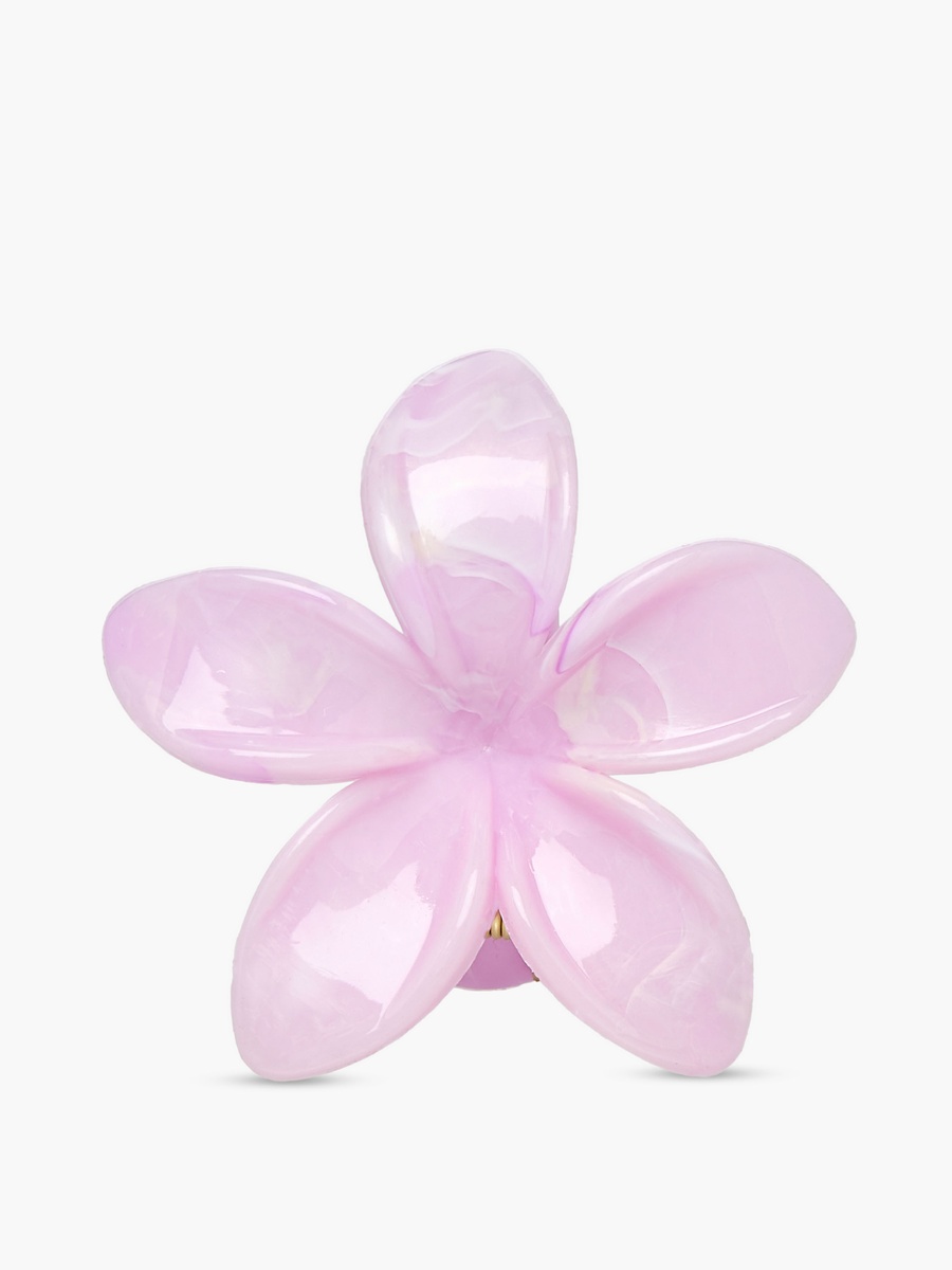 Pack of 4 Tropical Flower Shaped Hair Clamps