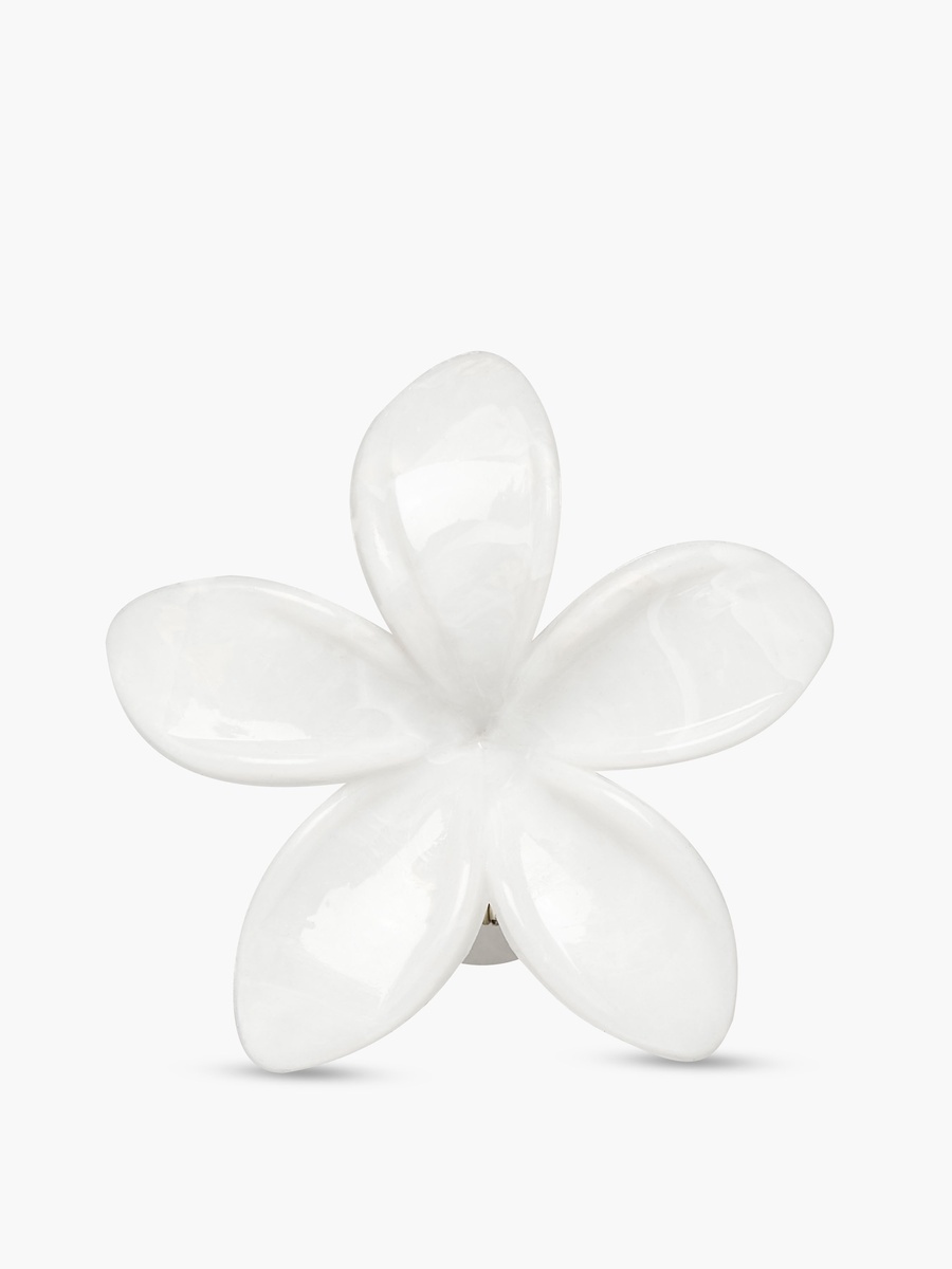 Pack of 4 Tropical Flower Shaped Hair Clamps