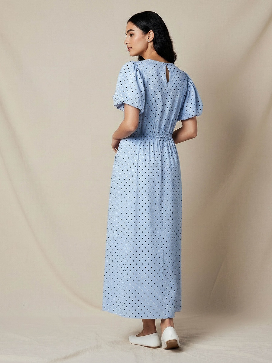 A-Line Maxi Dress with Pockets