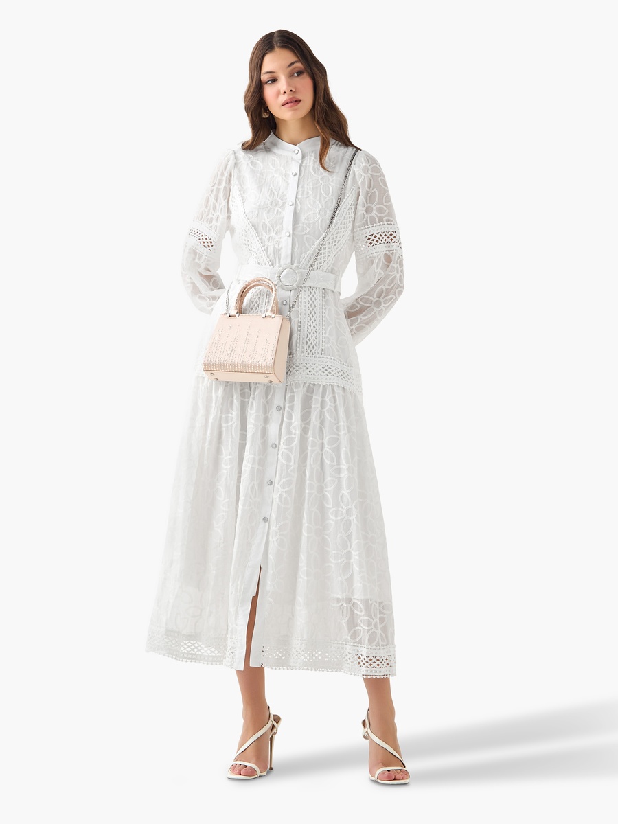 A-Line Maxi Dress with Belt