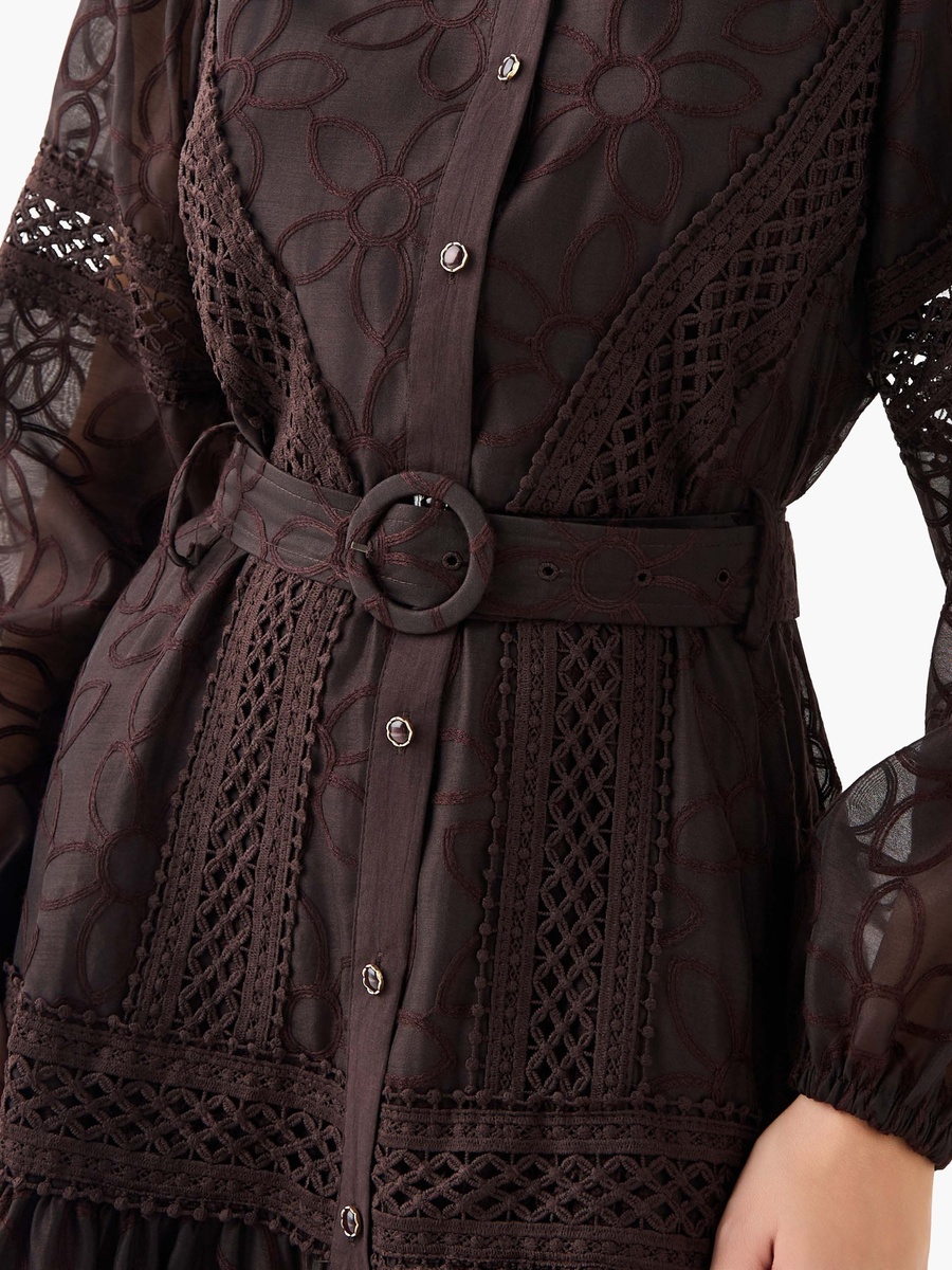 A-Line Maxi Dress with Belt