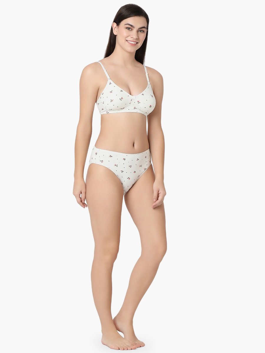 Juliet Cotton Lingerie Set with Bra and Briefs