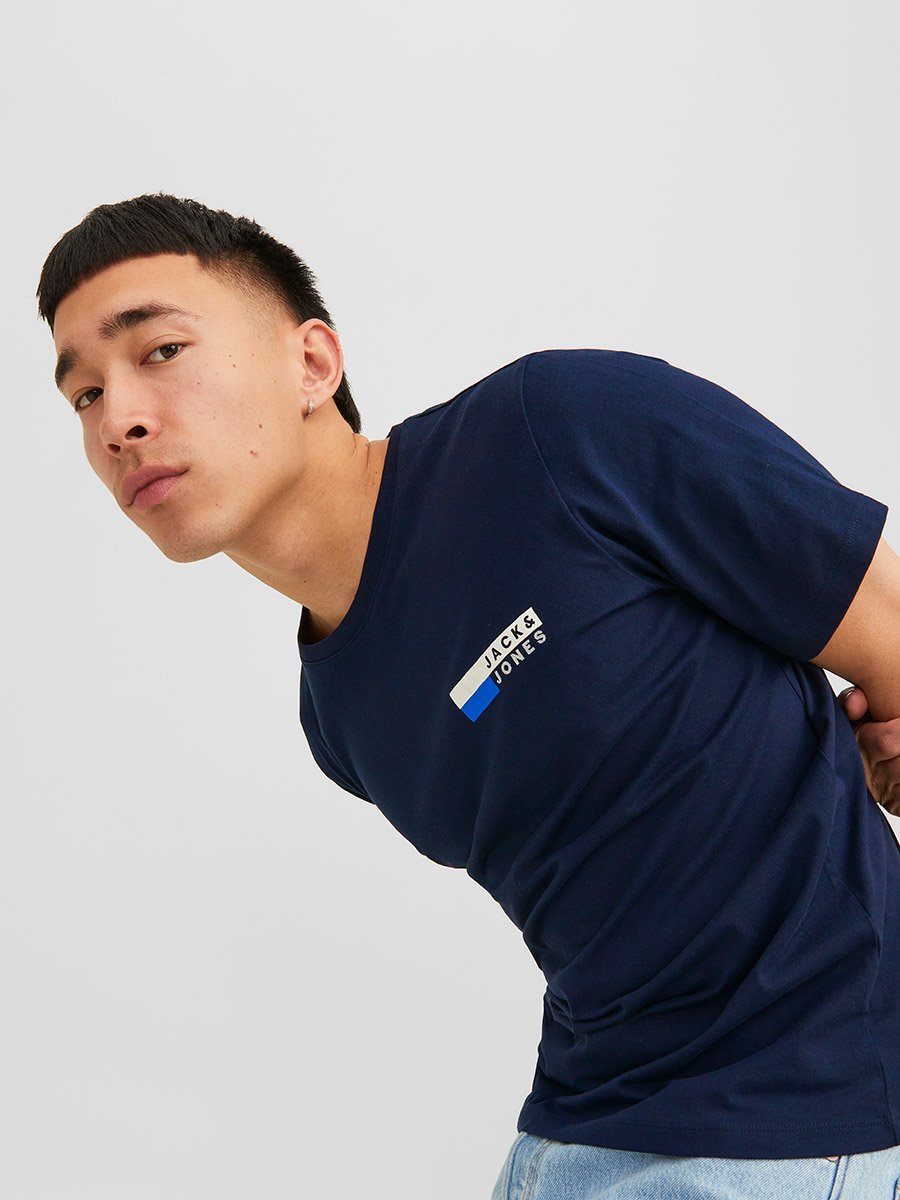 Logo Print Crew Neck T-Shirt