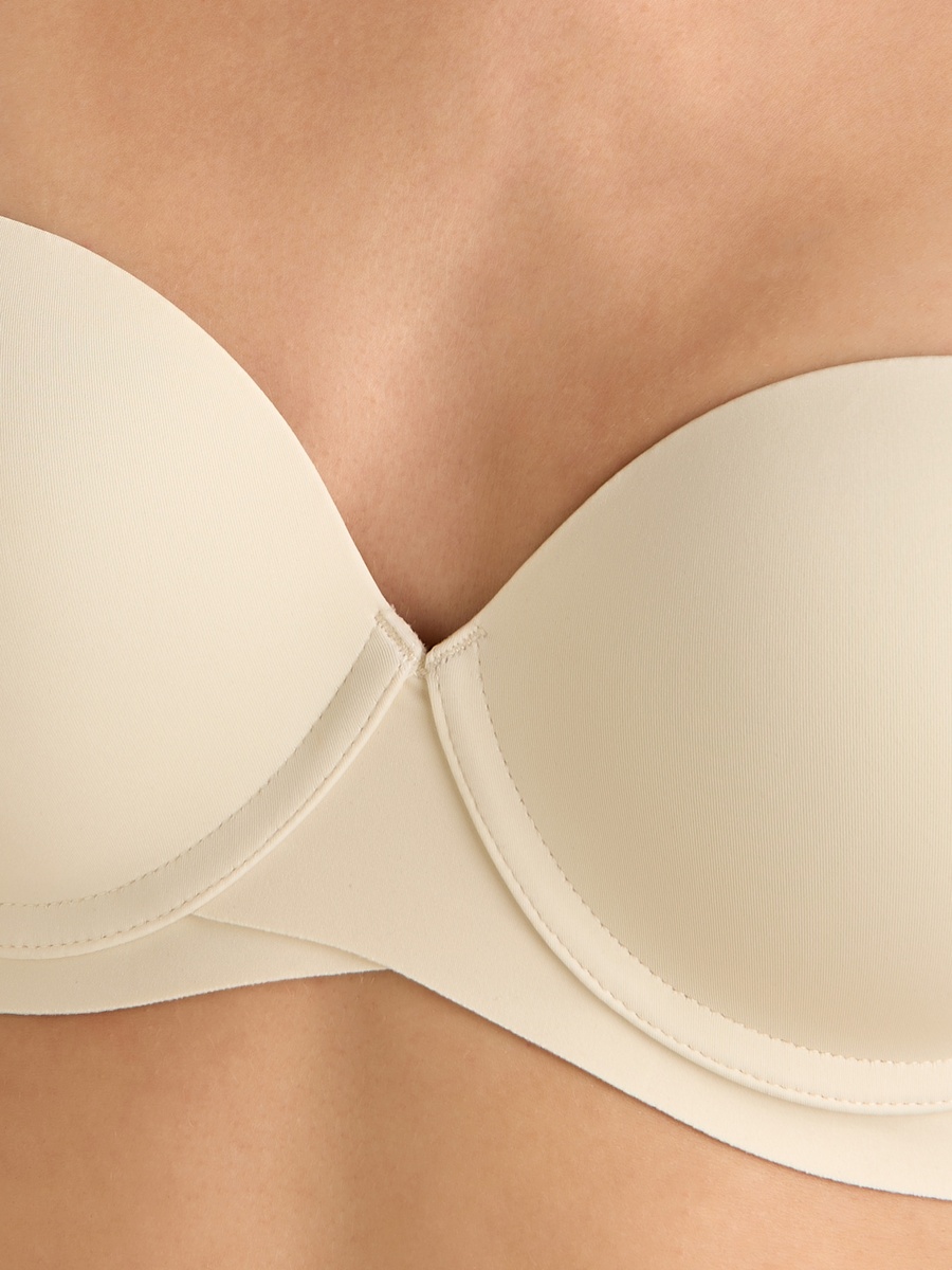 Padded Balconette Bra with Low Coverage
