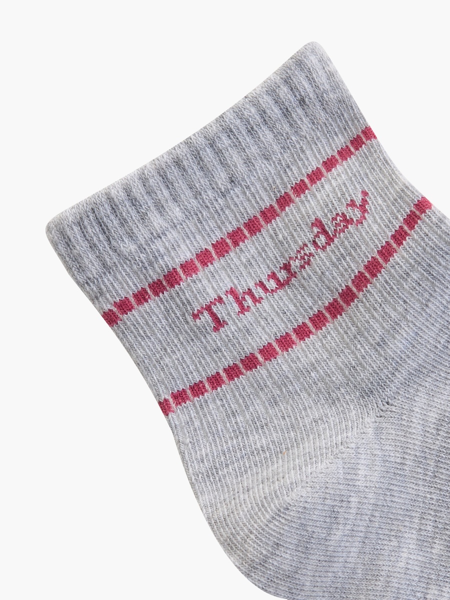 Pack of 7 Quarter Crew Length Socks
