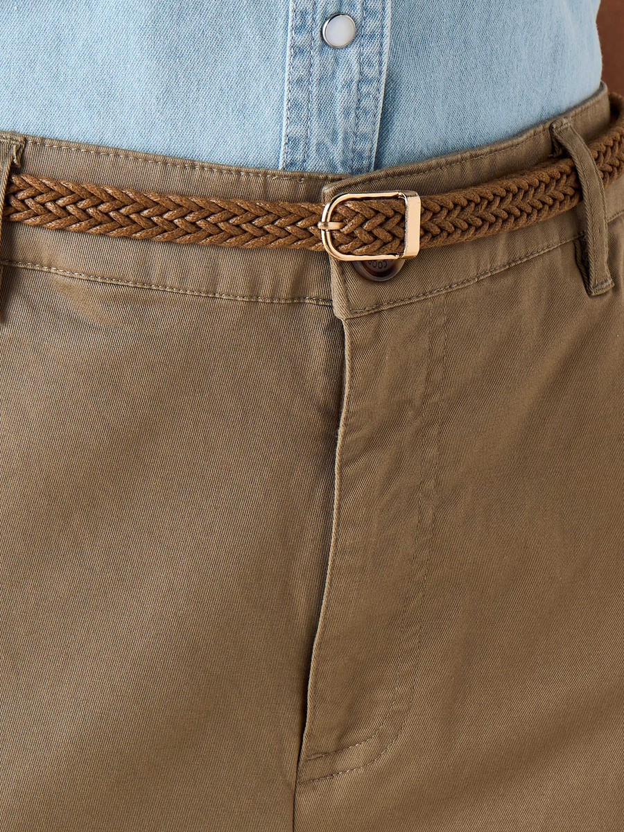 Regular Fit Jeans with Braided Belt