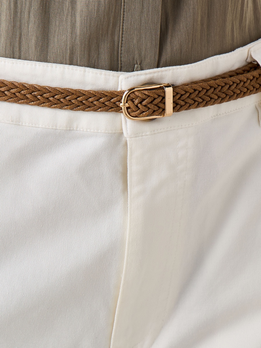 Regular Fit Jeans with Braided Belt