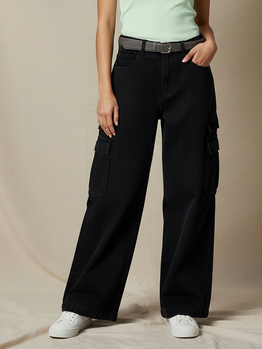 Cotton Cargo Pocket Jeans