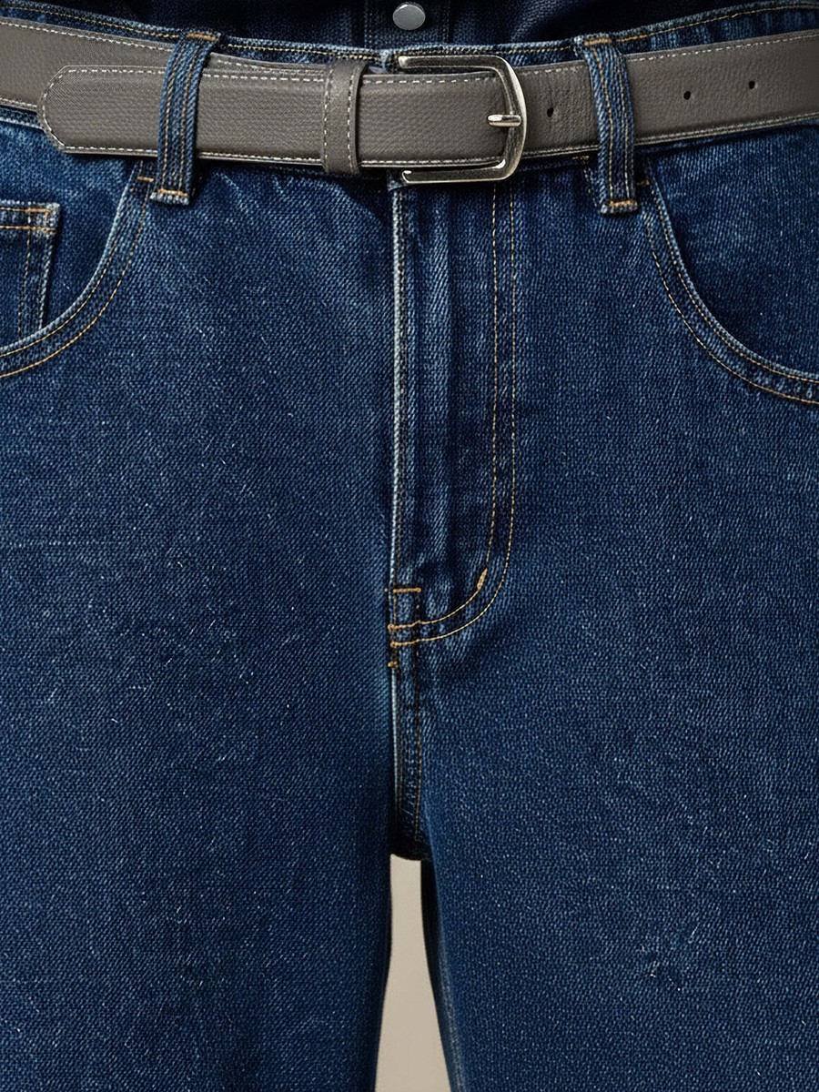 Cotton Cargo Pocket Jeans
