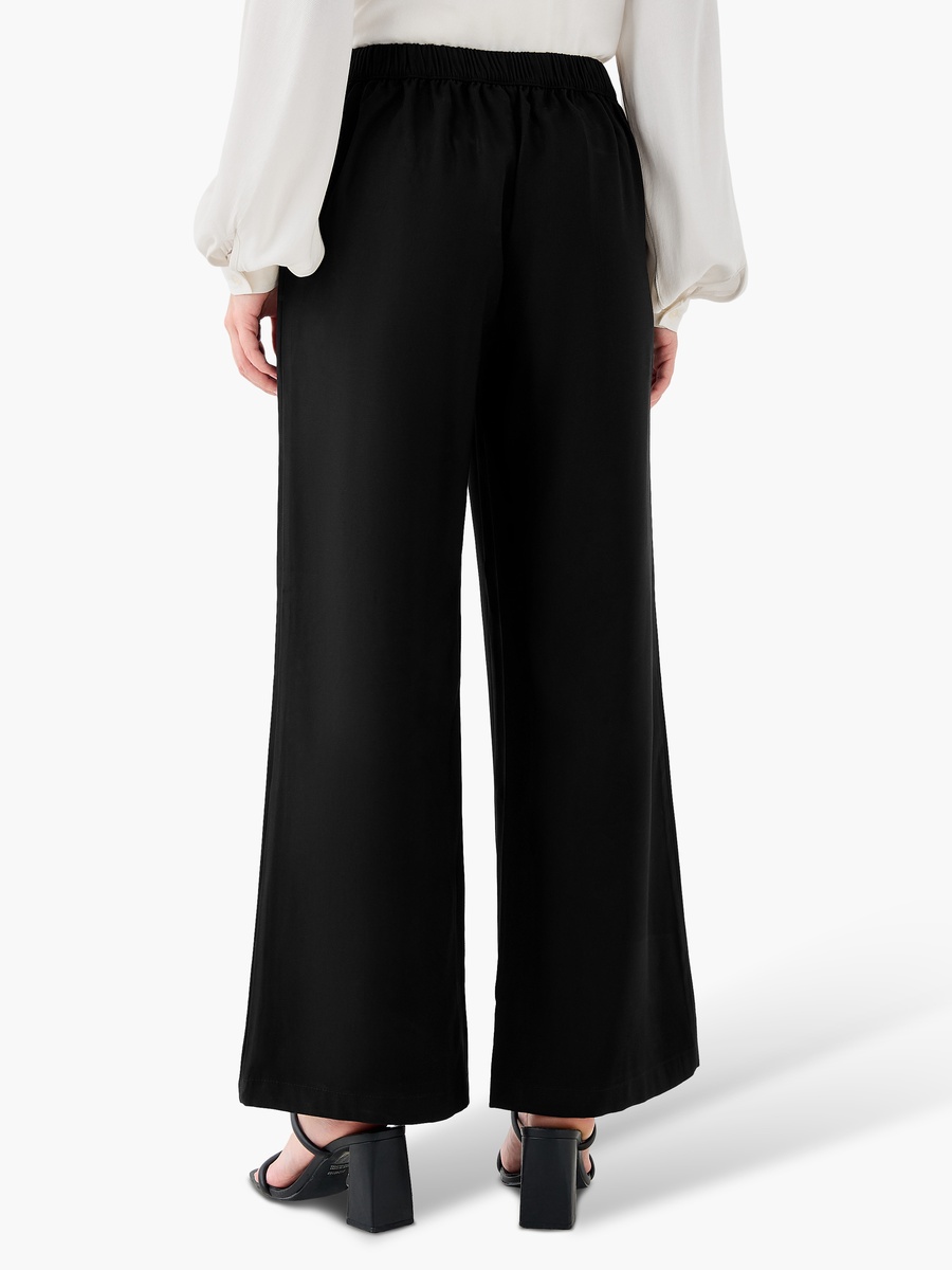 Regular Fit Mid-Rise Wide Leg Pants