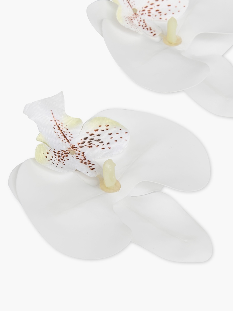 Metallic Orchid Shaped Shoe Clip - Set of 2