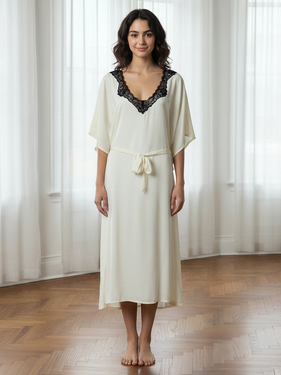 Short Sleeves Night Dress