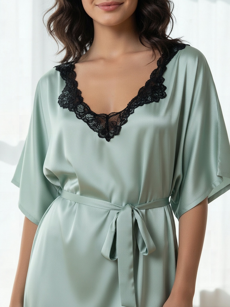 Short Sleeves Night Dress