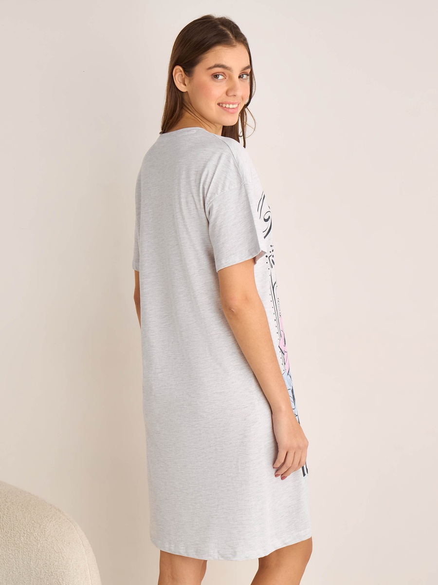 Short Sleeves Sleepshirt with Garfield Print