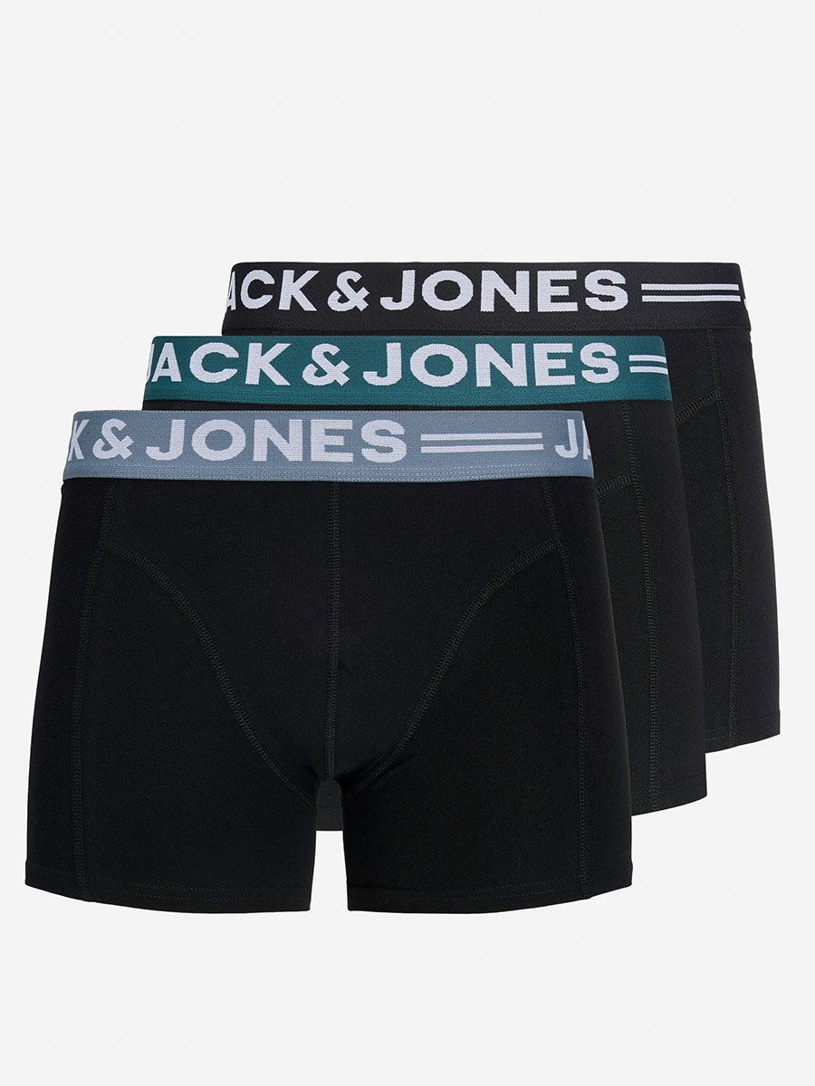 Pack of 3 - Printed Waistband Trunks