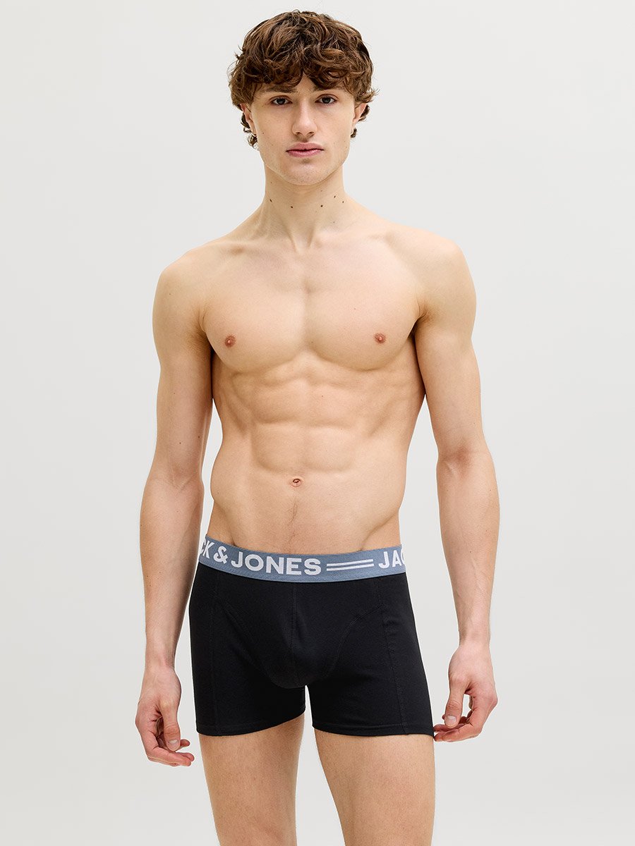 Pack of 3 - Printed Waistband Trunks