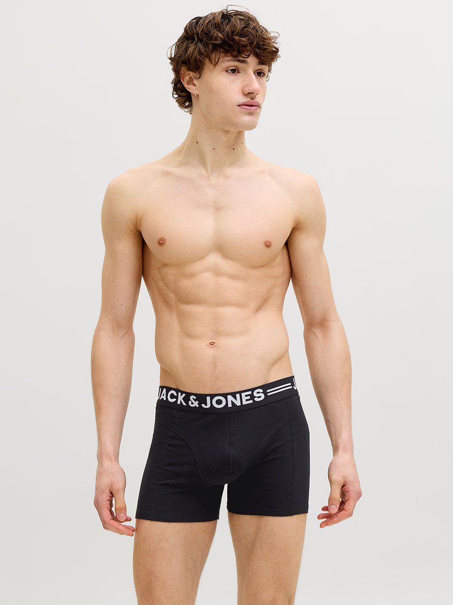 Pack of 3 - Printed Waistband Trunks