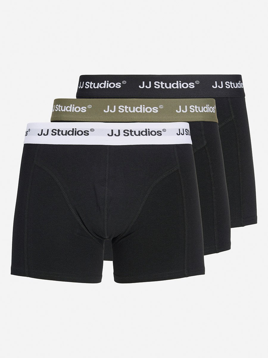 Pack of 3 - Printed Waistband Trunks