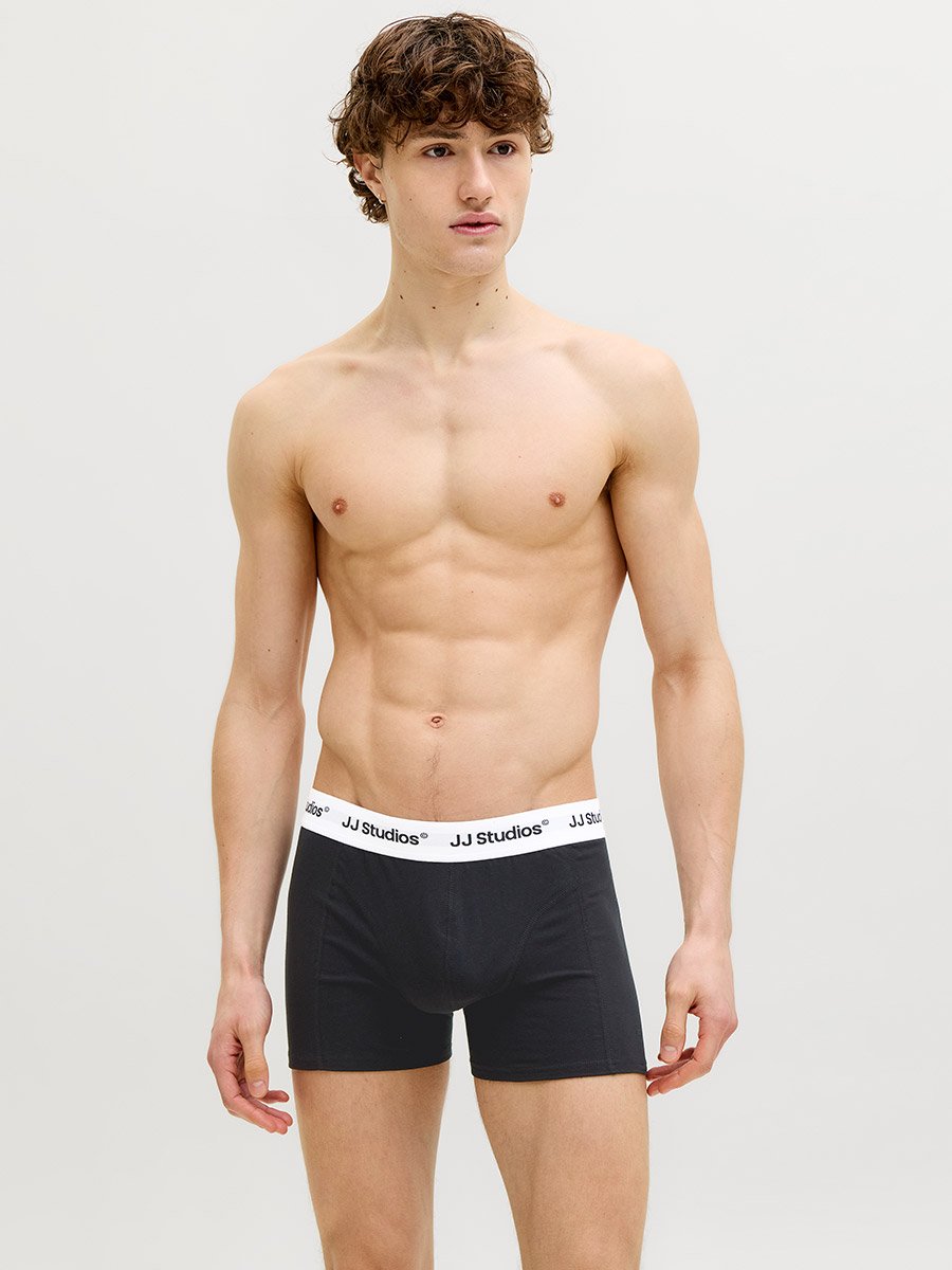 Pack of 3 - Printed Waistband Trunks