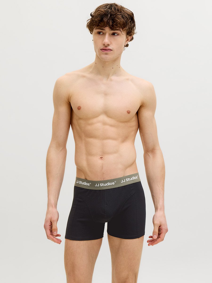 Pack of 3 - Printed Waistband Trunks